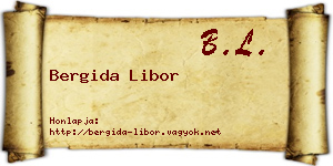 Bergida Libor névjegykártya